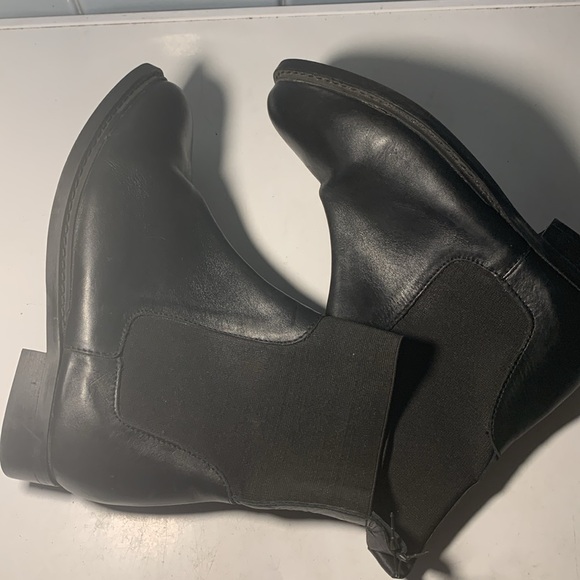 - TOPSHOP - Black ALITE Chelsea Leather Ankle Boots - 32Z91EBLK- SZ 6.5 - Picture 4 of 9